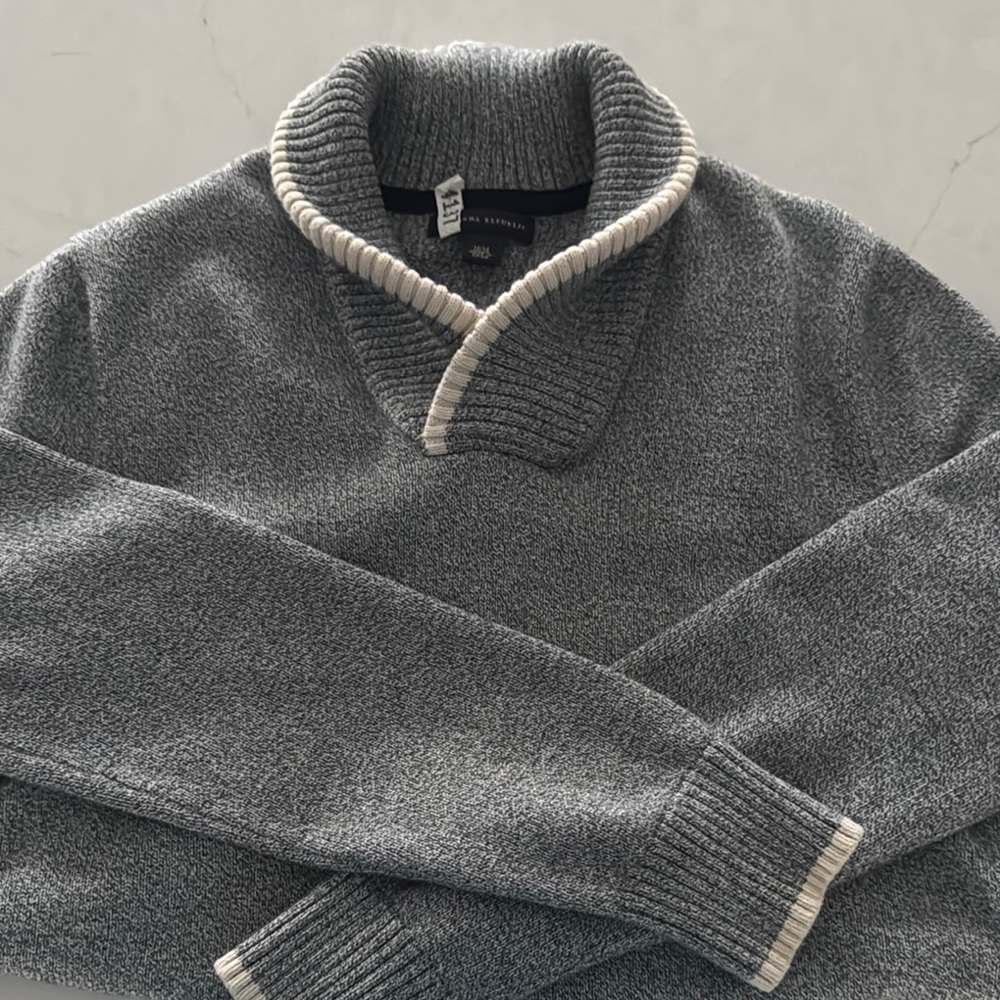 BR SHAWL COLLAR SWEATER